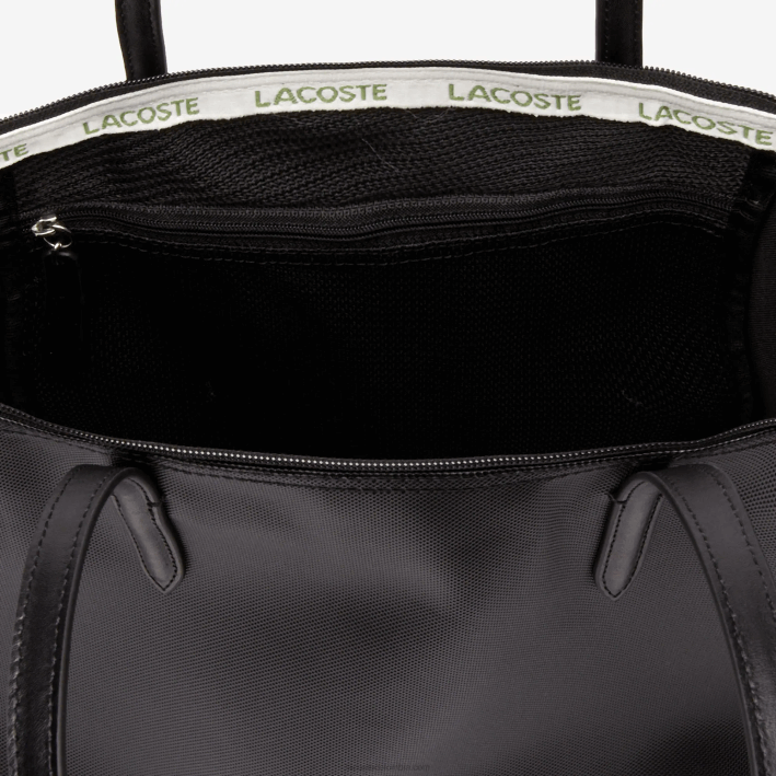 mujer Lacoste 6F242766 negro 000 bolso shopper con cremallera l.12.12 concept