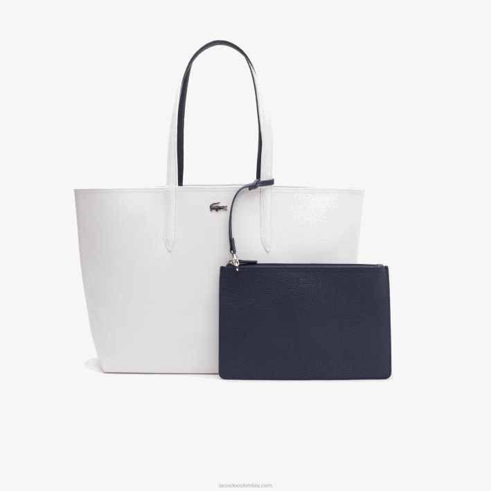 mujer Lacoste 6F242776 noche azul farine l44 bolso shopper anna reversible bicolor mujer Lacoste 6F242776 noche azul farine l44 bolso shopper anna reversible bicolor