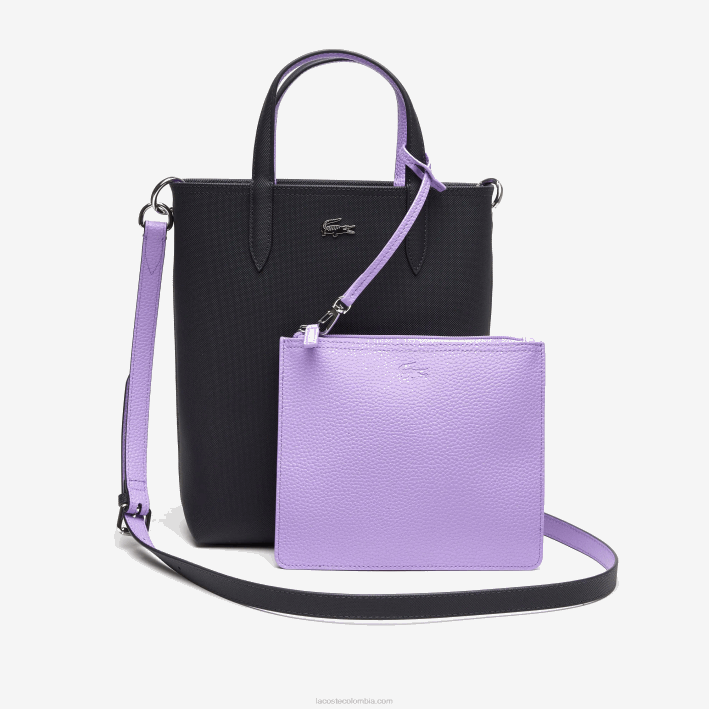 mujer Lacoste 6F242783 abimes neva k56 tote anna reversible de lona revestida