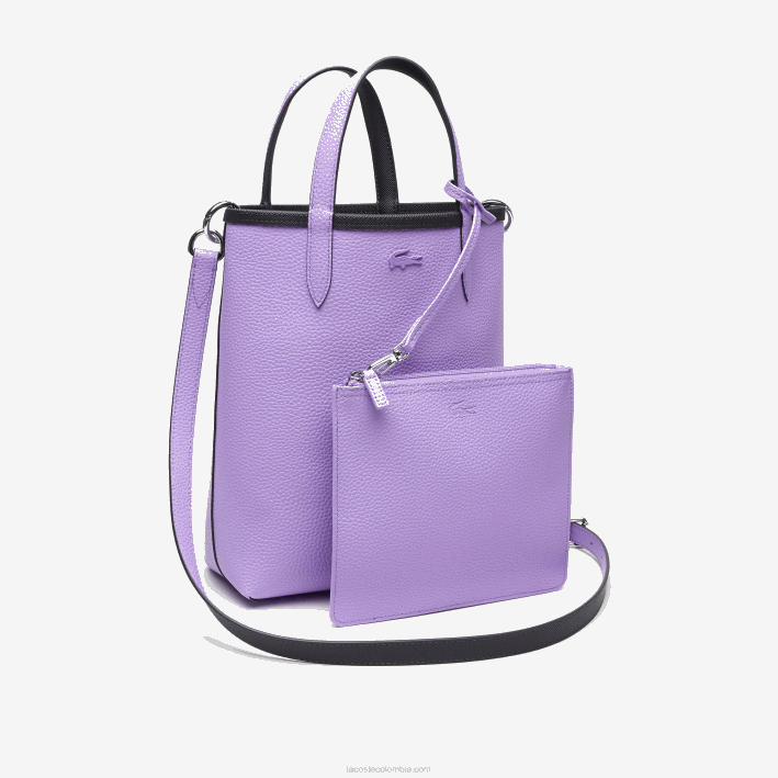 mujer Lacoste 6F242783 abimes neva k56 tote anna reversible de lona revestida