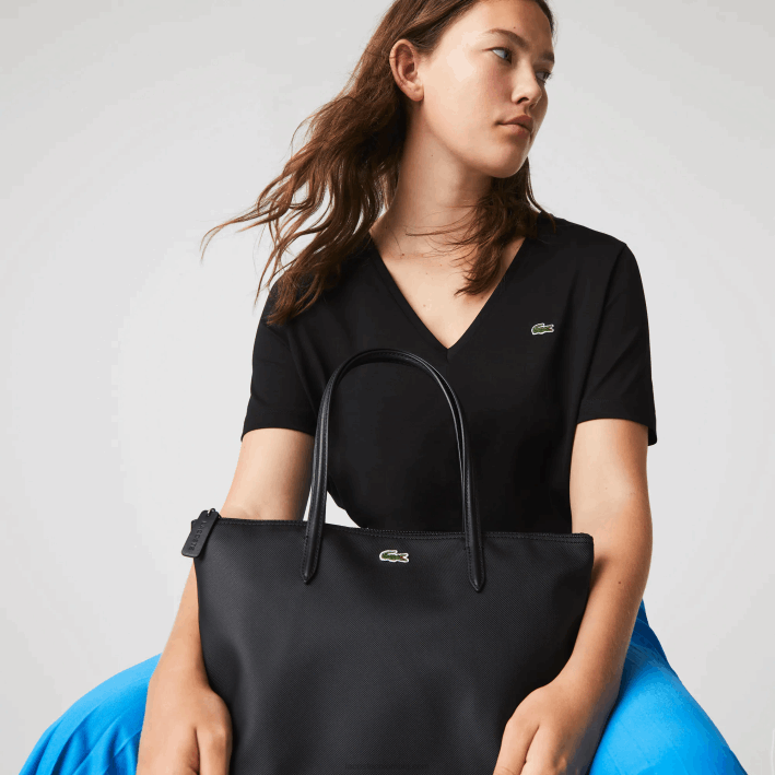 mujer Lacoste 6F242804 negro 000 bolso shopper l.12.12 concept pequeño con cremallera mujer Lacoste 6F242804 negro 000 bolso shopper l.12.12 concept pequeño con cremallera