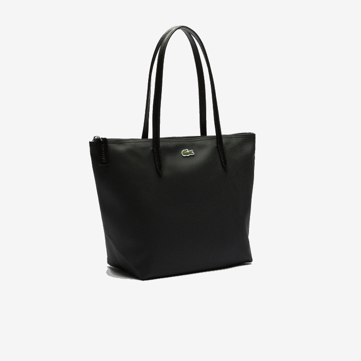 mujer Lacoste 6F242804 negro 000 bolso shopper l.12.12 concept pequeño con cremallera