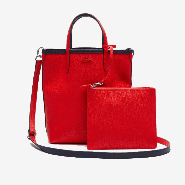 mujer Lacoste 6F242818 marino 166 colorete 240 b50 tote anna reversible de lona revestida