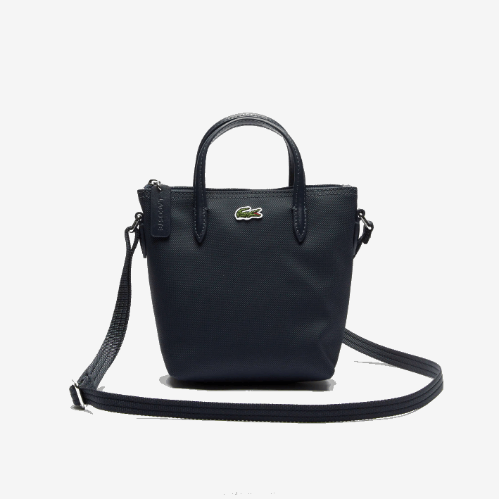 mujer Lacoste 6F242819 eclipse 141 l.12.12 concept bolso tote mini de lona revestida de petit piqué con cremallera