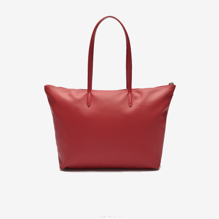mujer Lacoste 6F242825 alizarina c62 bolso shopper con cremallera l.12.12 concept