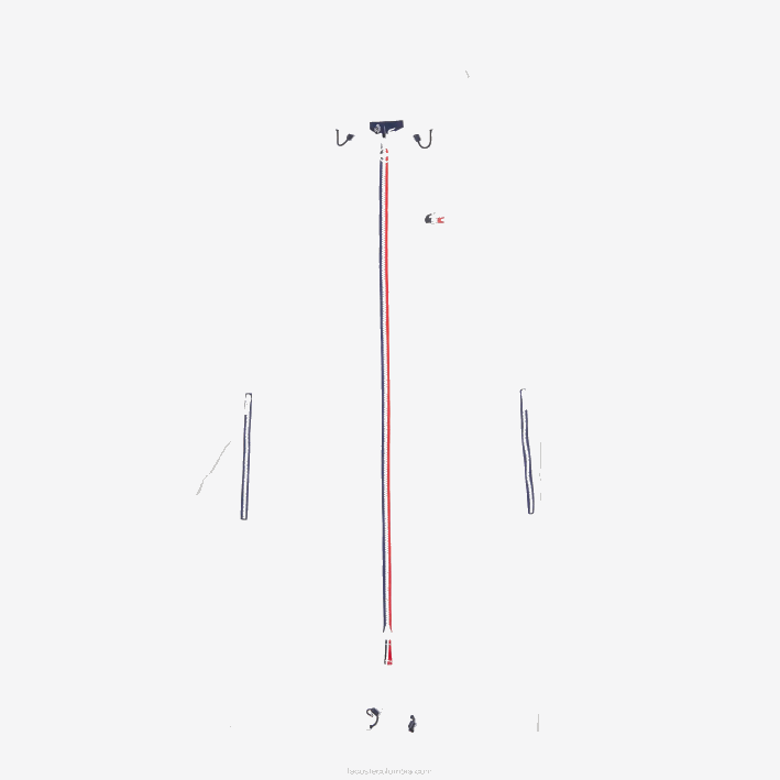 mujer Lacoste 6F242622 blanco azul marino rojo a10 gabardina plegable sport edición espíritu deportivo francés