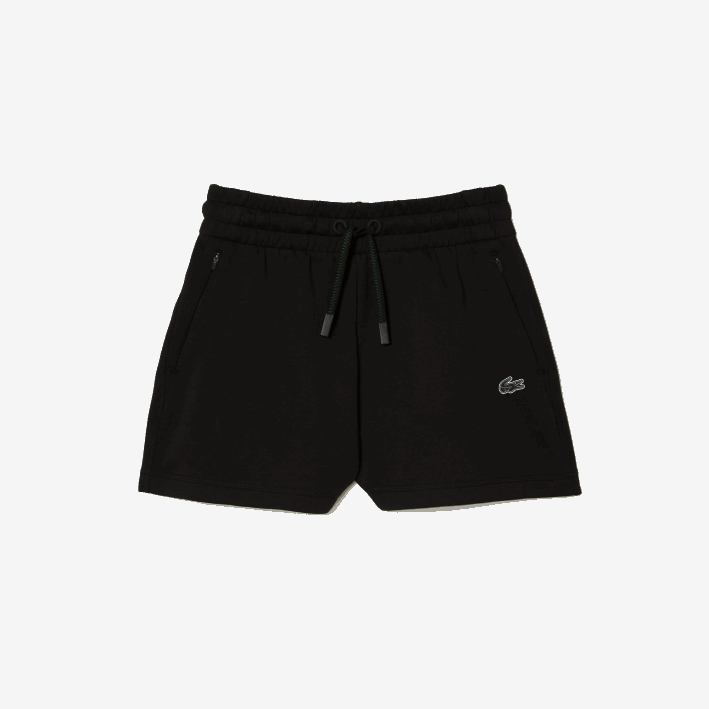 mujer Lacoste 6F242446 negro 031 pantalones cortos lisos