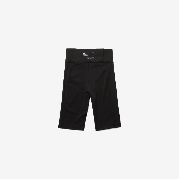 mujer Lacoste 6F242654 negro 8vm pantalones cortos de bicicleta deportiva