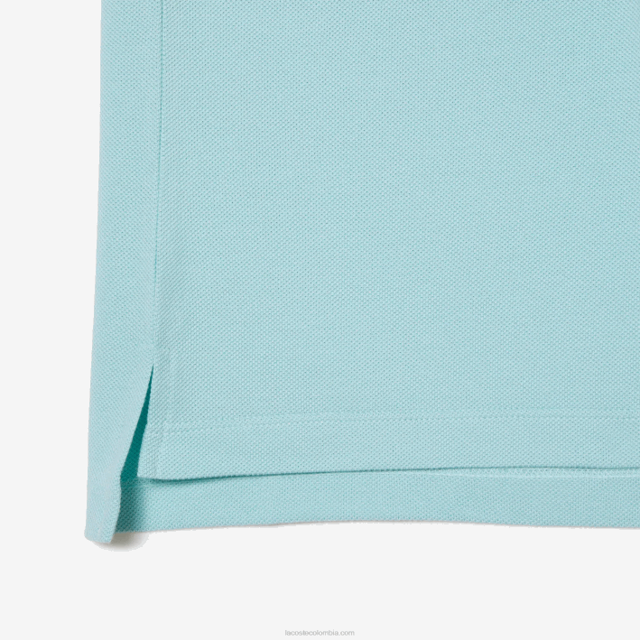 mujer Lacoste 6F242362 menta lgf Polo de petit piqué de algodón suave de corte regular