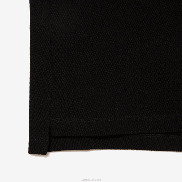 mujer Lacoste 6F242364 negro 031 Polo de petit piqué de algodón suave de corte regular