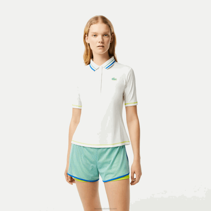 mujer Lacoste 6F242366 blanco 70v Polo piqué ultra-dry de tenis mujer Lacoste 6F242366 blanco 70v Polo piqué ultra-dry de tenis
