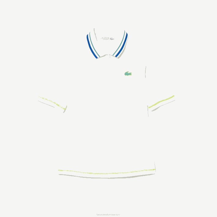 mujer Lacoste 6F242366 blanco 70v Polo piqué ultra-dry de tenis