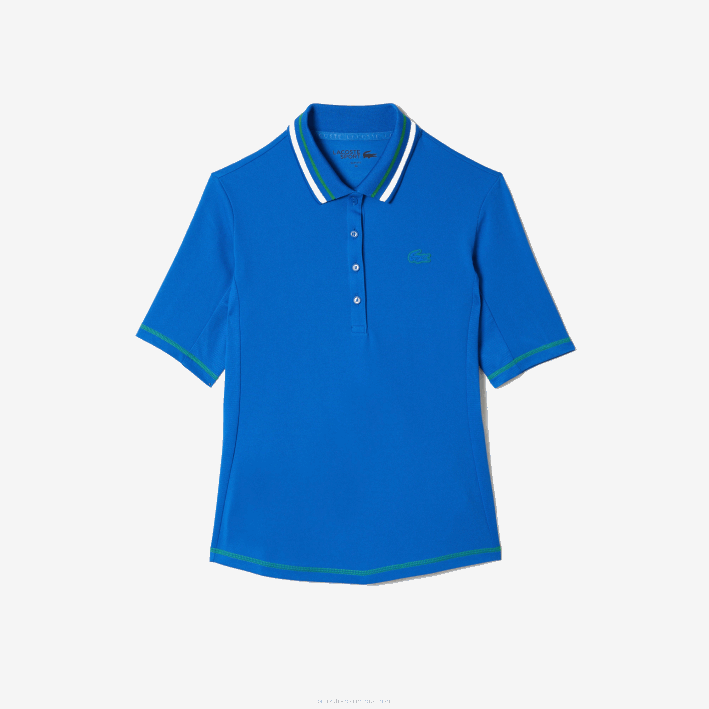 mujer Lacoste 6F242367 kxb azul Polo piqué ultra-dry de tenis