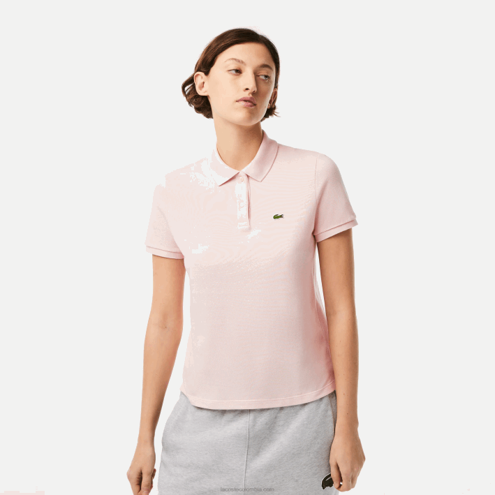 mujer Lacoste 6F242495 ady rosa claro Polo de petit piqué de algodón suave de corte regular mujer Lacoste 6F242495 ady rosa claro Polo de petit piqué de algodón suave de corte regular