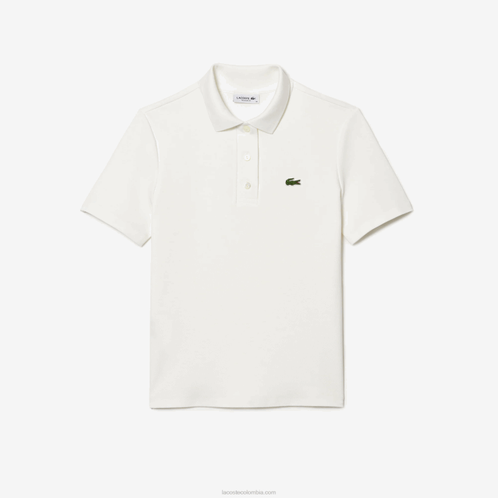 mujer Lacoste 6F242503 blanco 70v polo regular fit de algodón orgánico a rayas