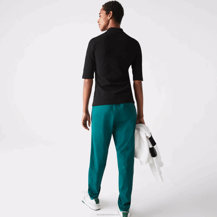 mujer Lacoste 6F242515 negro 031 polo slim fit de algodón flexible