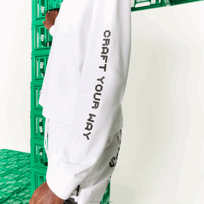 mujer Lacoste 6F242523 blanco 001 polo extragrande de algodón live x minecraft