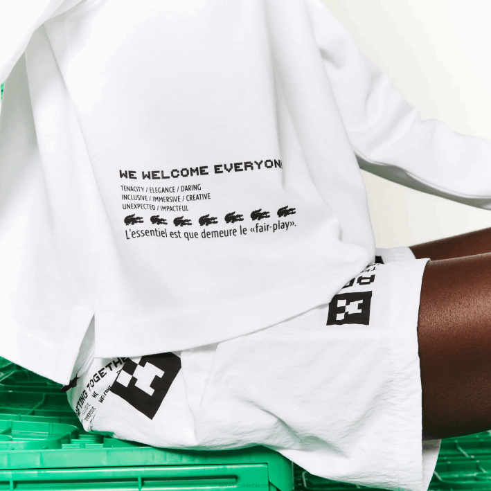 mujer Lacoste 6F242523 blanco 001 polo extragrande de algodón live x minecraft