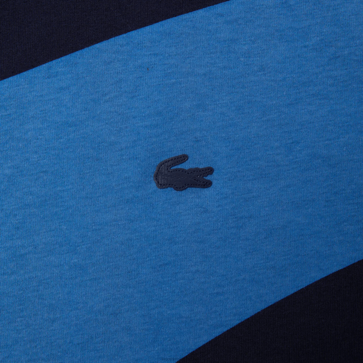 mujer Lacoste 6F24944 azul marino blanco vll playera sport x theo curin de punto gráfico