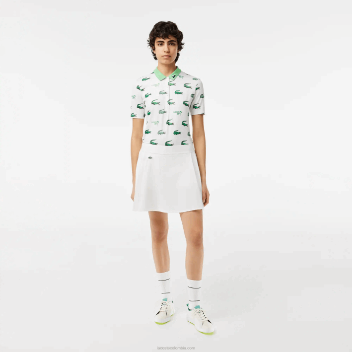 mujer Lacoste 6F242419 blanco nueva york falda de golf corta sport incorporada mujer Lacoste 6F242419 blanco nueva york falda de golf corta sport incorporada