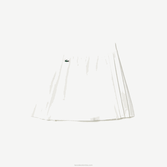 mujer Lacoste 6F242419 blanco nueva york falda de golf corta sport incorporada
