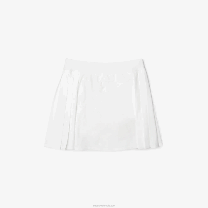mujer Lacoste 6F242419 blanco nueva york falda de golf corta sport incorporada