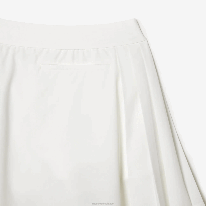mujer Lacoste 6F242419 blanco nueva york falda de golf corta sport incorporada