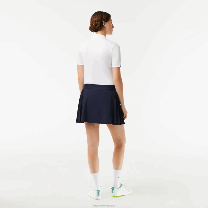 mujer Lacoste 6F242420 azul marino 423 falda de golf corta sport incorporada