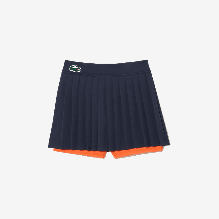 mujer Lacoste 6F242423 azul naranja t5i falda sport miami edición abierta