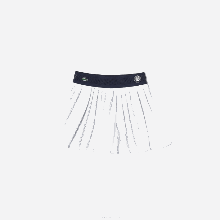 mujer Lacoste 6F242602 blanco azul marino 522 sport roland garros incorporado shorts falda