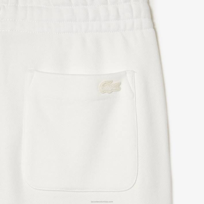 mujer6F242665 blanco 70v pantalones deportivos lacoste x goop en felpa de algodón