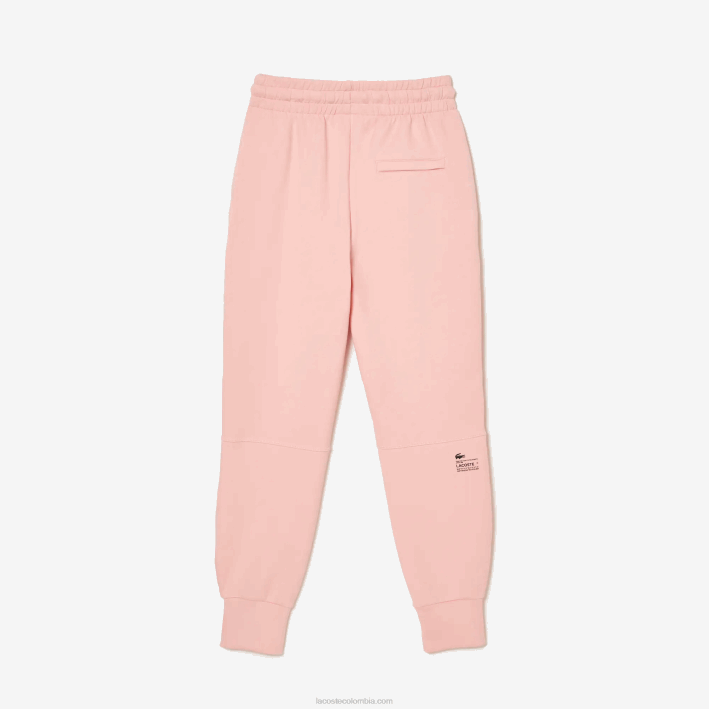 mujer Lacoste 6F242403 rosa kf9 pantalones de chándal de punto de algodón