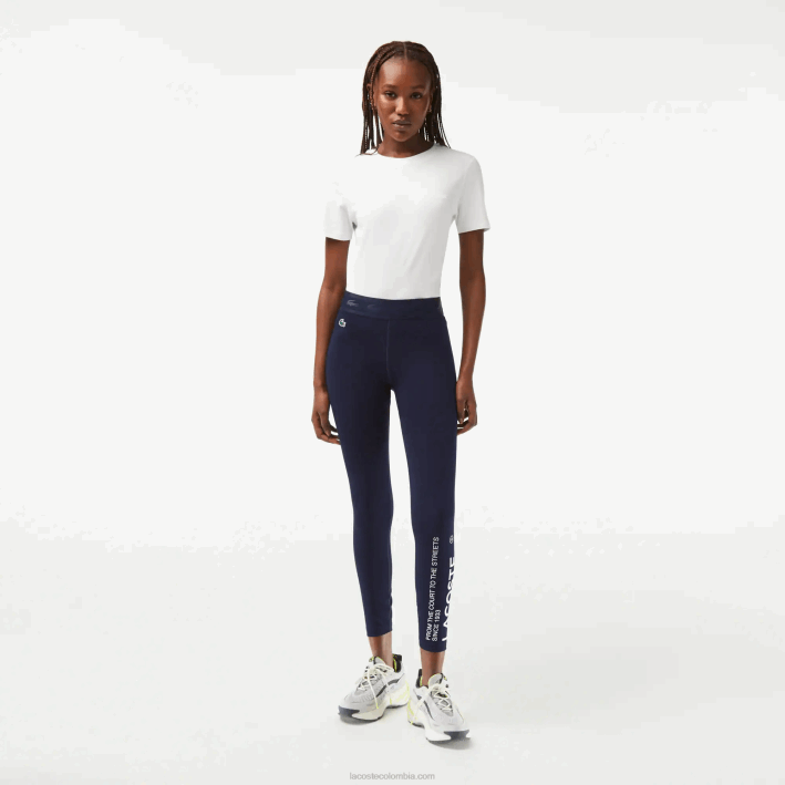 mujer Lacoste 6F242408 azul marino 166 leggins sport 7/8 largo poliéster reciclado mujer Lacoste 6F242408 azul marino 166 leggins sport 7/8 largo poliéster reciclado