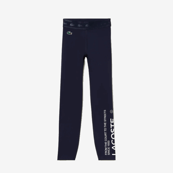 mujer Lacoste 6F242408 azul marino 166 leggins sport 7/8 largo poliéster reciclado