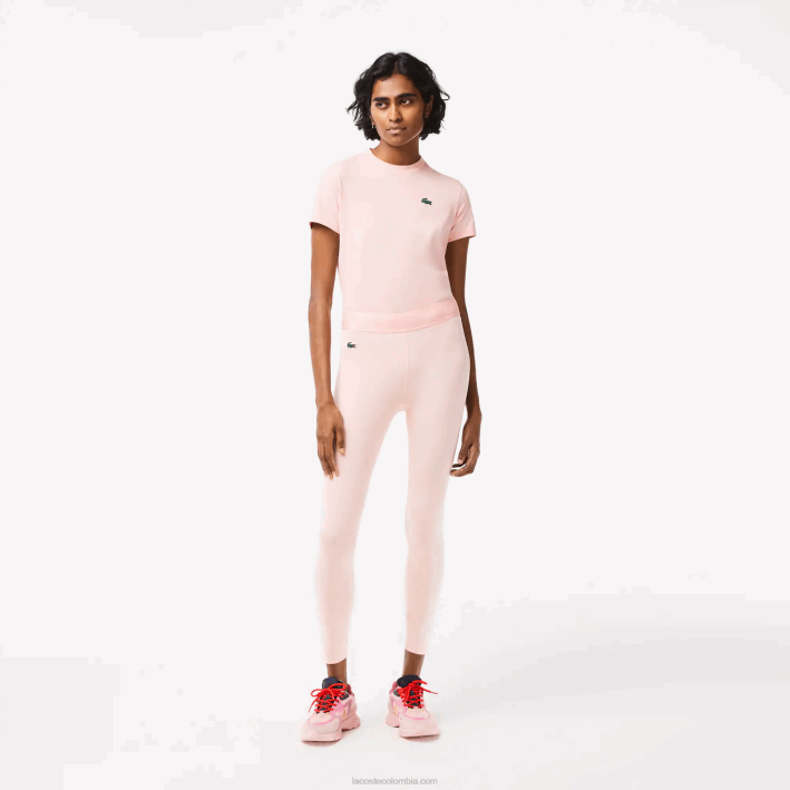 mujer Lacoste 6F242409 rosa kf9 leggins sport 7/8 largo poliéster reciclado mujer Lacoste 6F242409 rosa kf9 leggins sport 7/8 largo poliéster reciclado