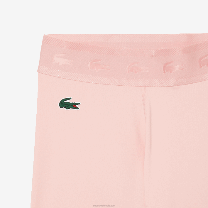 mujer Lacoste 6F242409 rosa kf9 leggins sport 7/8 largo poliéster reciclado