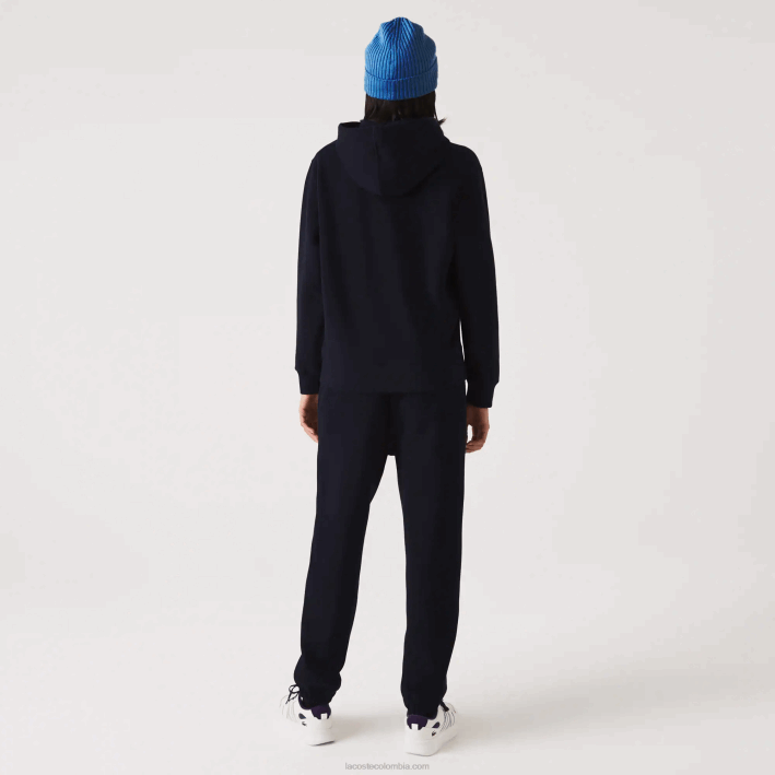 mujer Lacoste 6F242413 azul marino 166 joggers de mezcla de algodón
