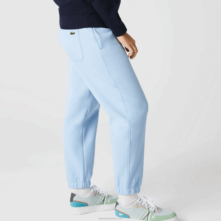 mujer Lacoste 6F242414 hbp azul joggers de mezcla de algodón