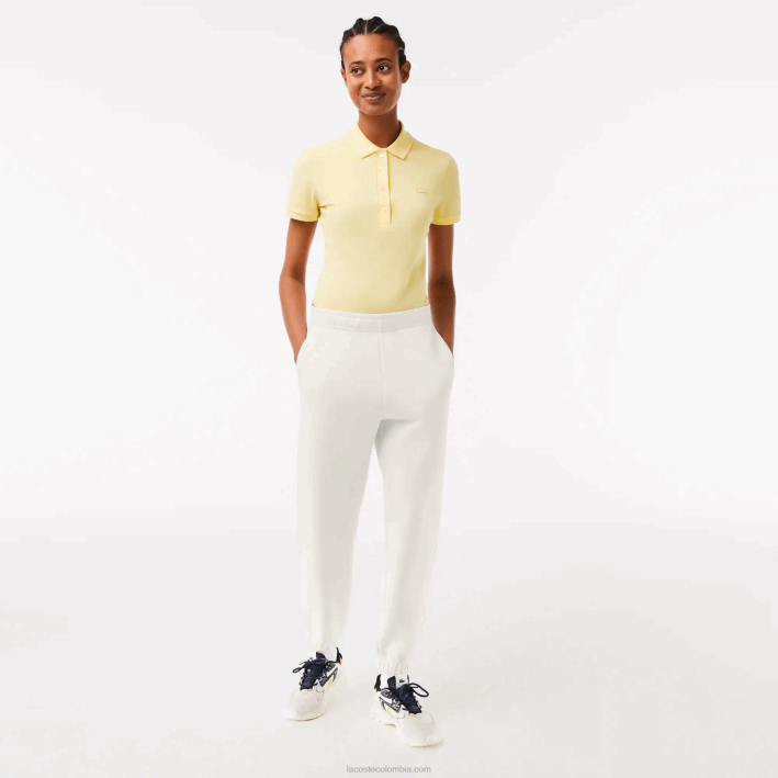 mujer Lacoste 6F242551 blanco 70v joggers de mezcla de algodón mujer Lacoste 6F242551 blanco 70v joggers de mezcla de algodón