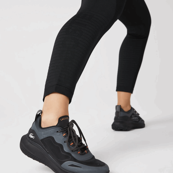 mujer Lacoste 6F242597 negro c31 leggins deportivos de tiro alto segunda piel