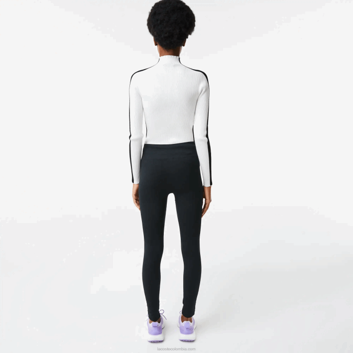 mujer Lacoste 6F242597 negro c31 leggins deportivos de tiro alto segunda piel