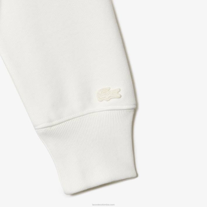 mujer6F242674 blanco 70v sudadera lacoste x goop en felpa de algodón sin cepillar