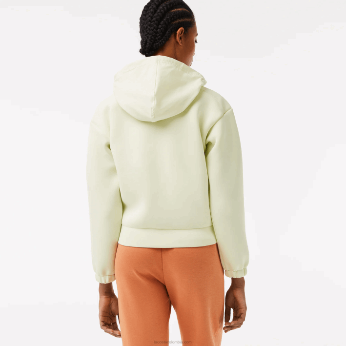 mujer Lacoste 6F242383 amarillo 6gd sudadera deportiva holgada con cremallera