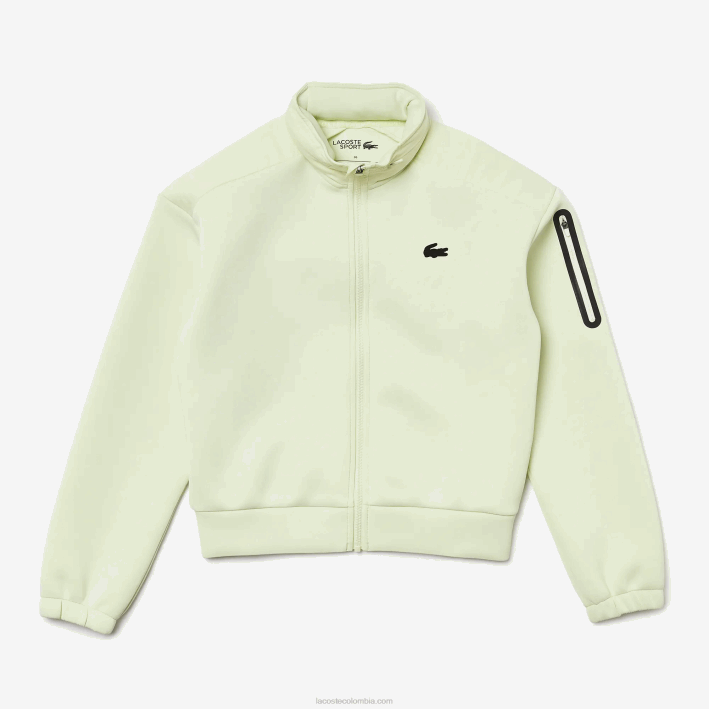 mujer Lacoste 6F242383 amarillo 6gd sudadera deportiva holgada con cremallera