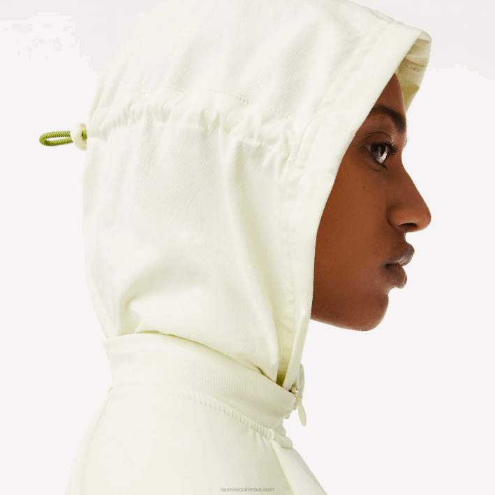 mujer Lacoste 6F242383 amarillo 6gd sudadera deportiva holgada con cremallera