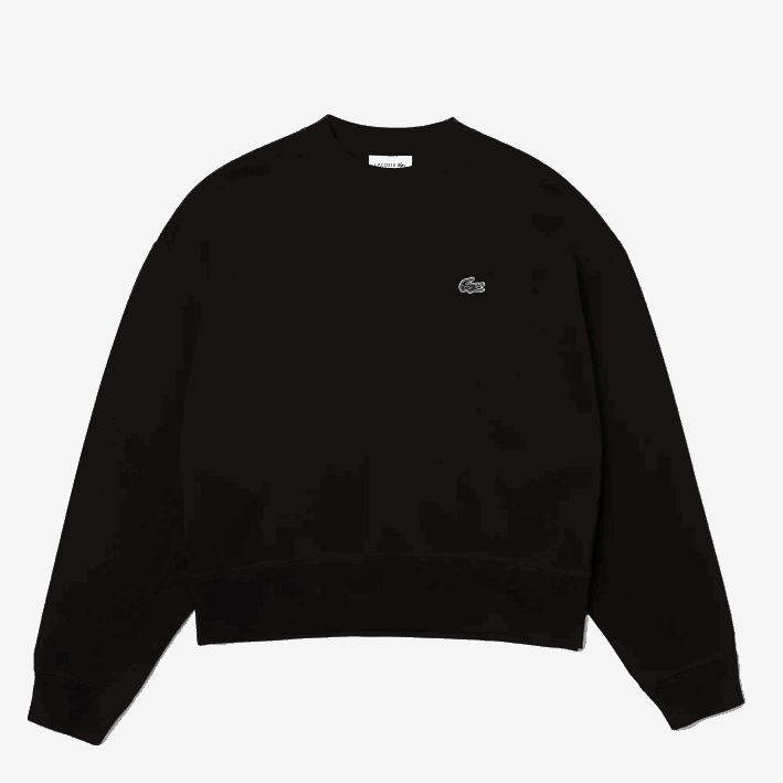 mujer Lacoste 6F242391 negro 031 sudadera con logo en la espalda