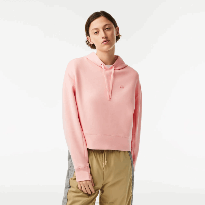 mujer Lacoste 6F242416 rosa kf9 sudadera con capucha mujer Lacoste 6F242416 rosa kf9 sudadera con capucha