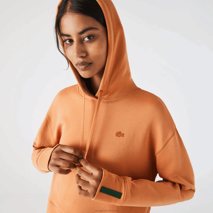 mujer Lacoste 6F242418 wwc naranja sudadera con capucha mujer Lacoste 6F242418 wwc naranja sudadera con capucha