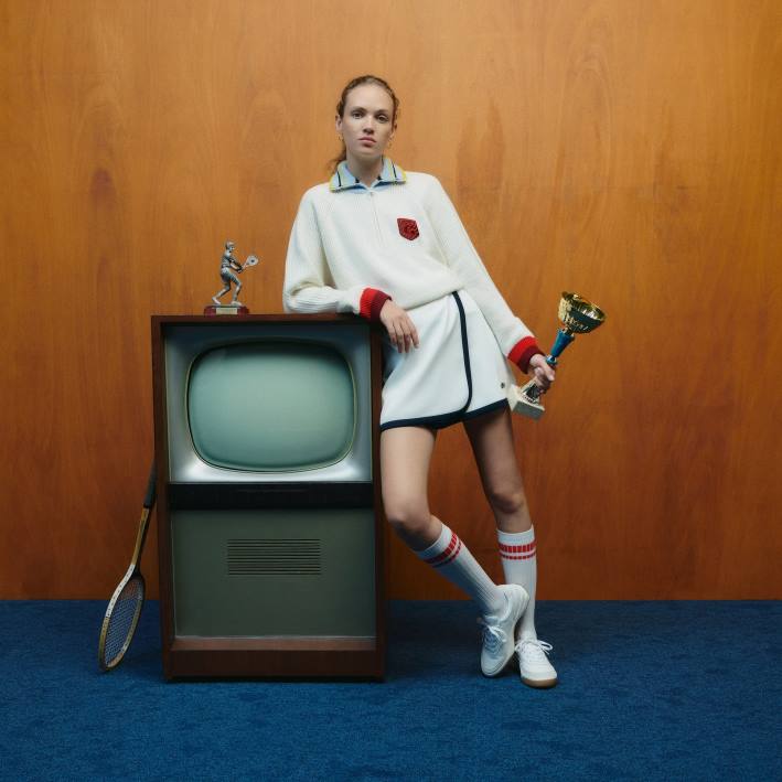 mujer6F242673 blanco r1t Jersey Lacoste X Goop De Lana De Canalé Con Cremallera