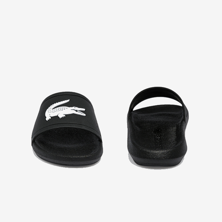 mujer Lacoste 6F242701 blanco y negro 312 chanclas sintéticas repelentes al agua croco